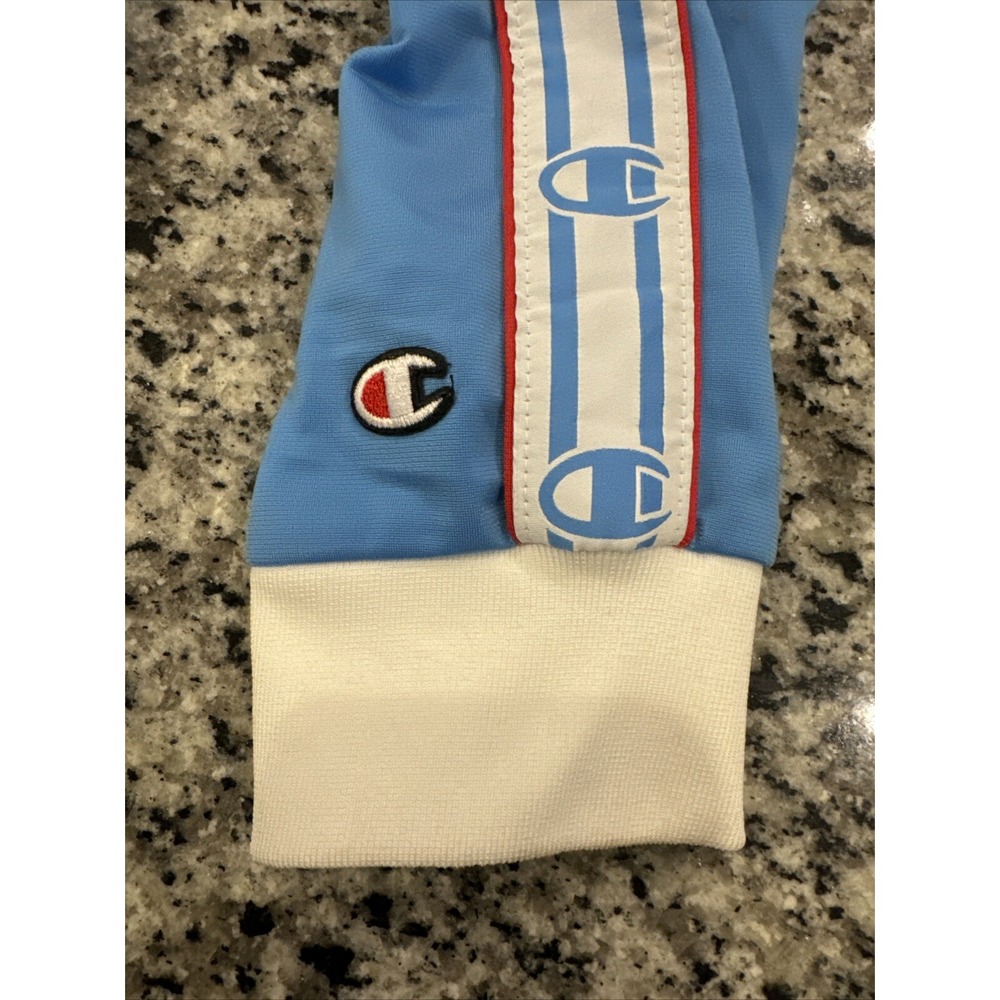 Champion Girl's Light Blue‎ Track Jacket Full Zip Size Extra Large #798 - Picture 4 of 10